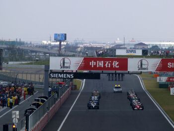 Ferrari at the 2004 Chinese Grand Prix in Shanghai