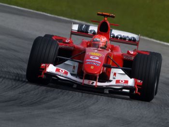 The final race of the 2004 FIA Formula 1 World Championship, the Brazilian Grand Prix, saw Michael Schumacher unusually finish in seventh place after having been demoted 10 grid slots for an enforced engine change after qualifying