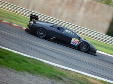 The Lamborghini Murcielago R-GT made a brief debut at Monza last year