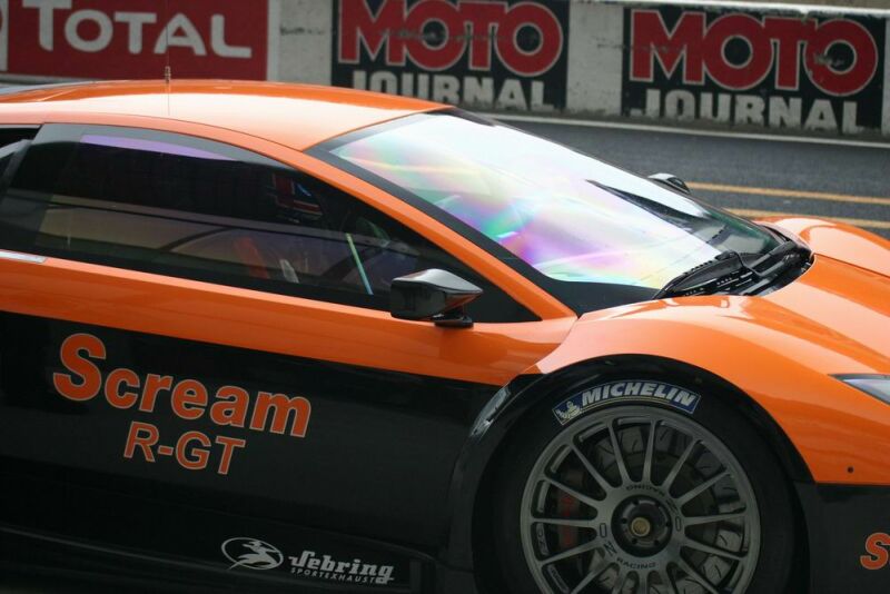 Andrea Piccini at the wheel of the DAMS Lamborghini Murcielago R-GT