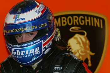 DAMS Lamborghini driver Andrea Piccini at Oschersleben
