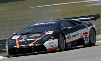 Amprex Motorsports Lamborghini Murcielago R-GT at Sepang last month. Photo: JGTC.