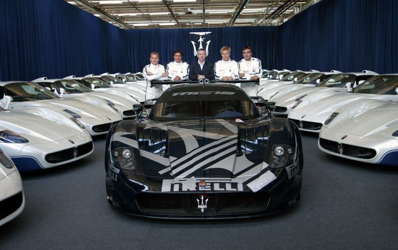 Maserati has presented to FIA (Federation Internationale Automobile) the 25 MC12 road version, ready to be delivered to customers, alongside three racing models: the one unveiled the last March at the Geneva Show and the couple that will make the debut in Imola for AF Corse