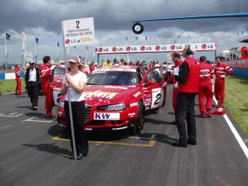FIA ETCC action from Donington Park on Sunday