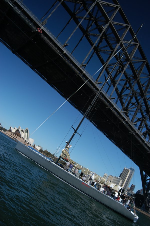 Alfa Romeo Maxi Yacht - Maiden Voyage, Sydney Harbour - 22nd July 2005