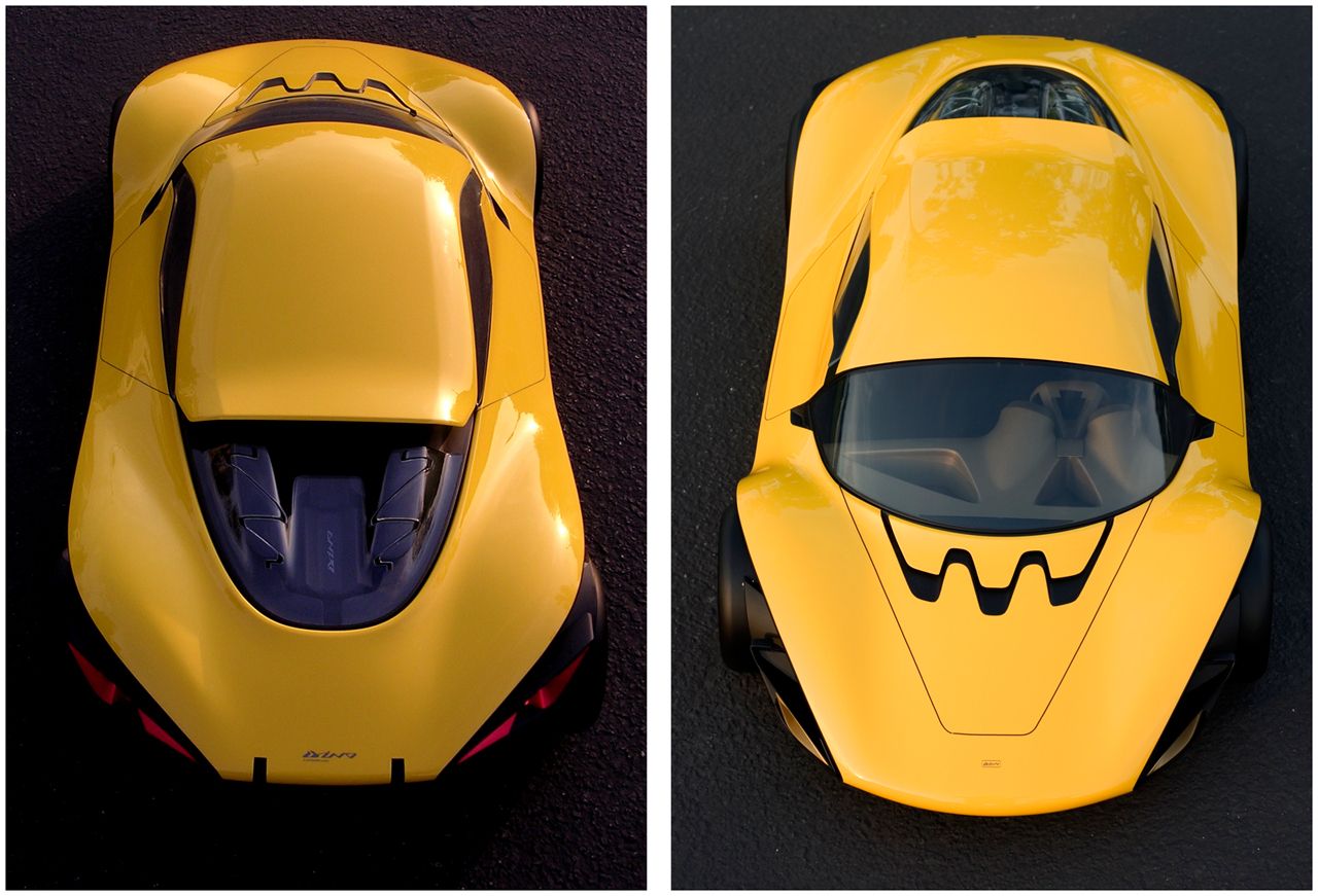 Sasha Selipanov, a student graduate of the Art Center in Pasedena, has presented the 'Dino Competizione', his perception of a modern-day reinterpretation of this famous prancing horse icon.