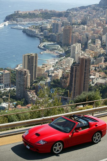 Ferrari Superamerica press drive Monte Carlo
