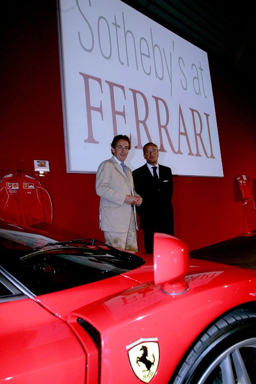 ON TUESDAY, JUNE 28, 2005 Sothebys is delighted to be conducting an unprecedented sale dedicated to Italys finest sports cars. The auction of Ferrari and Maserati models spanning seven decades will be unique for many reasons, not least because it will be held on the hallowed ground of the prancing horse headquarters at Maranello, where everything from the 1958 412S to the Formula One F2004 have been built and tested.