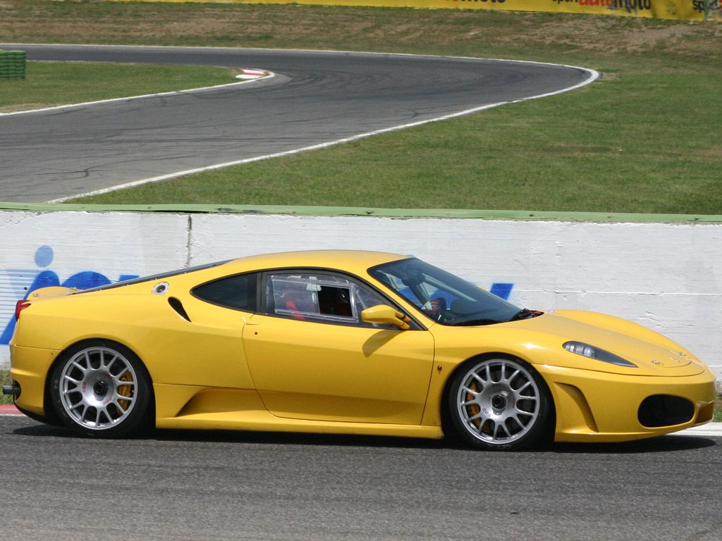 A prototype Ferrari F430 Challenge was caught recently undertaking development testing at the Vallelunga circuit.