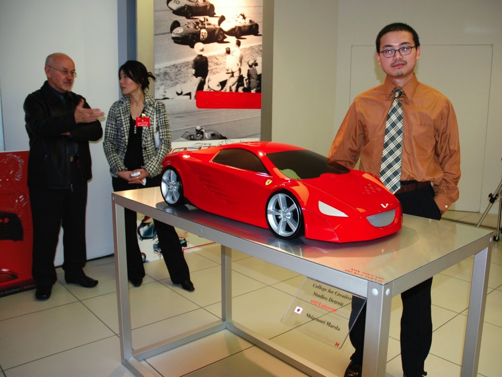 Alcoa announced today that it has awarded Shigenori Maeda, a design student from the College for Creative Studies of Detroit, a special design prize for Excellence in Design for Aluminum, for his model "612 Lafayette" Ferrari