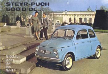 Magna Steyr's long production history has also included a previous involvement with Fiat, when they built the iconic Fiat 500 under license as the Puch 500
