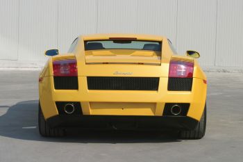 The new 'Model Year 2005' Lamborghini Gallardo will come with many new options, including the e-gear sequential shift, for the new sports package, a satellite navigation system, transparent engine bonnet and 'sports' track set-up, plus titanium painted rims, a new lifting system (standard in the USA) and Lamborghini badge on the wheels