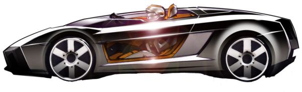 Lamborghini Concept S - development sketches