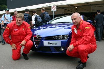 Alfa Romeo chose the three day Goodwood Festival of Speed, held over this weekend, to unleash their potent new Brera sportscar in public eye for the first time