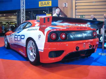 The first public sight of improvements for 2005 is the striking red, white and blue livery displayed on the Ferrari 360 GTC at the Autosport International, the car that in the hands of Andrew Kirkaldy and Nathan Kinch won six races in the 2004 British GT Championship