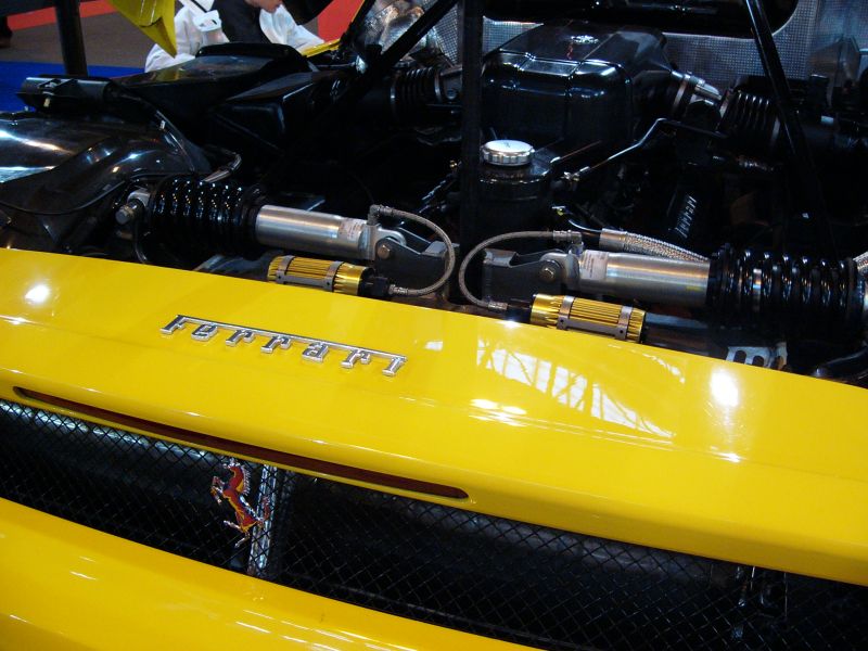 Ferrari Enzo on the SRO Motorsports Group stand at the 2005 Autosport International Show at the Birmingham NEC