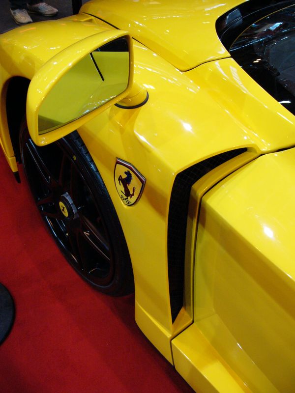 Ferrari Enzo on the SRO Motorsports Group stand at the 2005 Autosport International Show at the Birmingham NEC