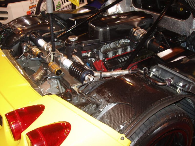 Ferrari Enzo on the SRO Motorsports Group stand at the 2005 Autosport International Show at the Birmingham NEC