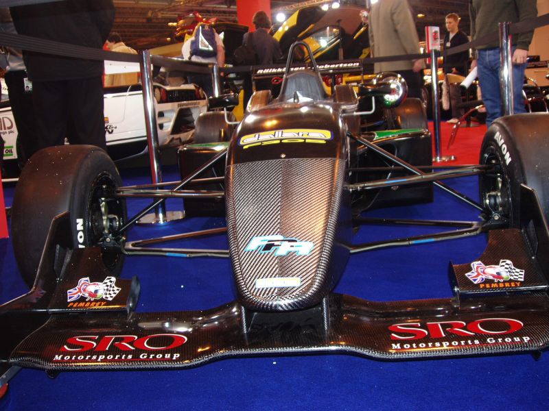 Formula 3 Dallara F305 on the SRO Motorsports Group stand at the 2005 Autosport International Show at the Birmingham NEC