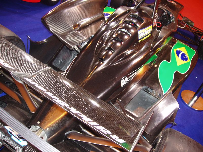 Formula 3 Dallara F305 on the SRO Motorsports Group stand at the 2005 Autosport International Show at the Birmingham NEC
