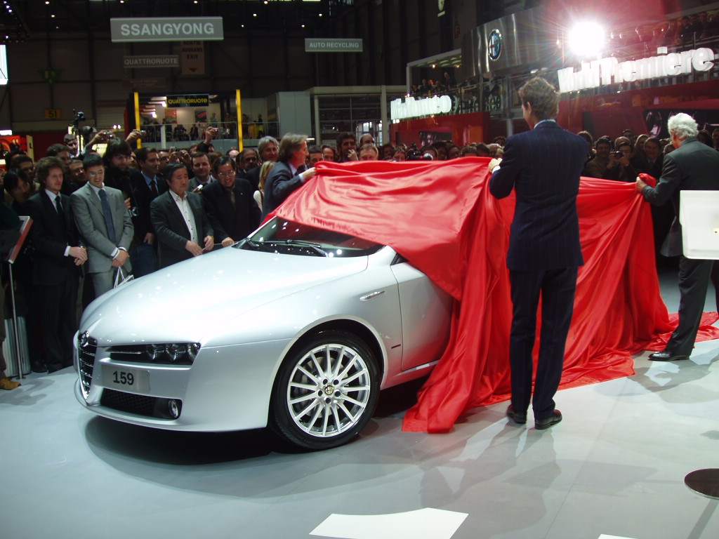 1st March 2005: the Alfa Romeo 159 and Brera are launched at the 75th Geneva International Motor Show