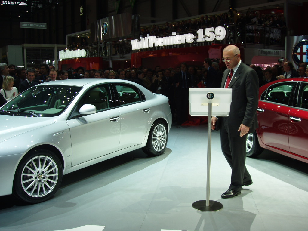 1st March 2005: the Alfa Romeo 159 and Brera are launched at the 75th Geneva International Motor Show