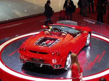 click here for Ferrari F430 Spider photo gallery at the Geneva Motor Show