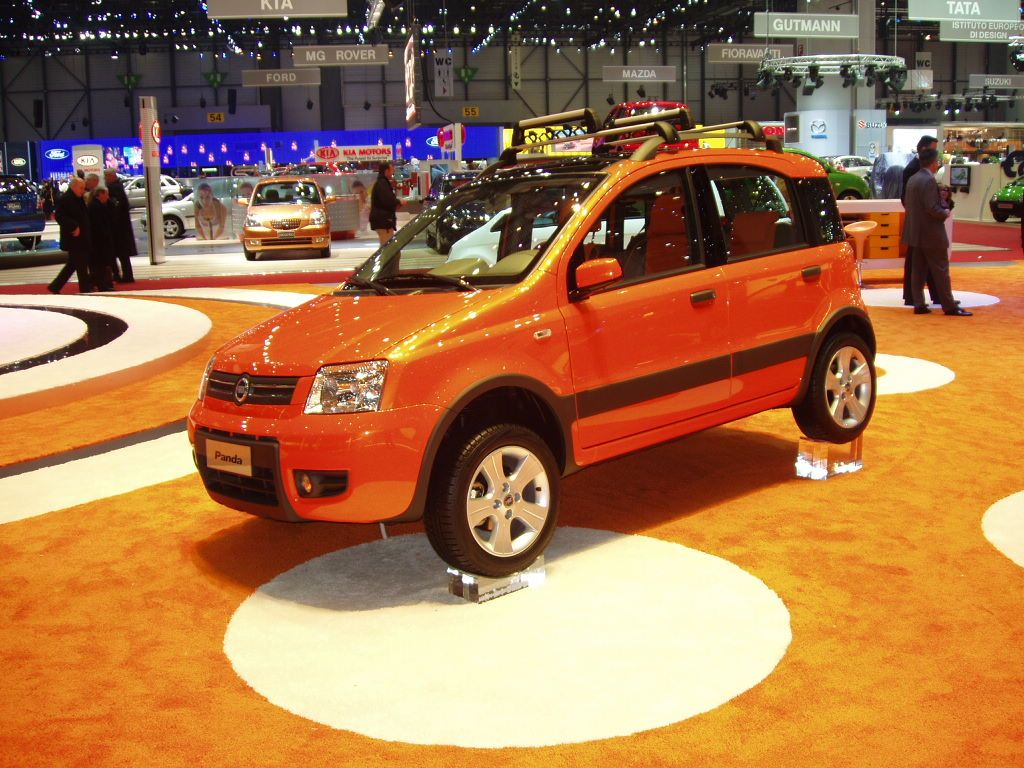 Fiat Panda 4x4 Climbing at the 2005 Geneva International Motor Show