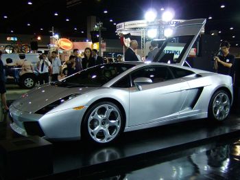 The 500bhp 5.0-litre V10-powered Lamborghini Gallardo, seen here during last month's Thailand International Motor Expo in Bangkok, has proved to be a worldwide sales hit