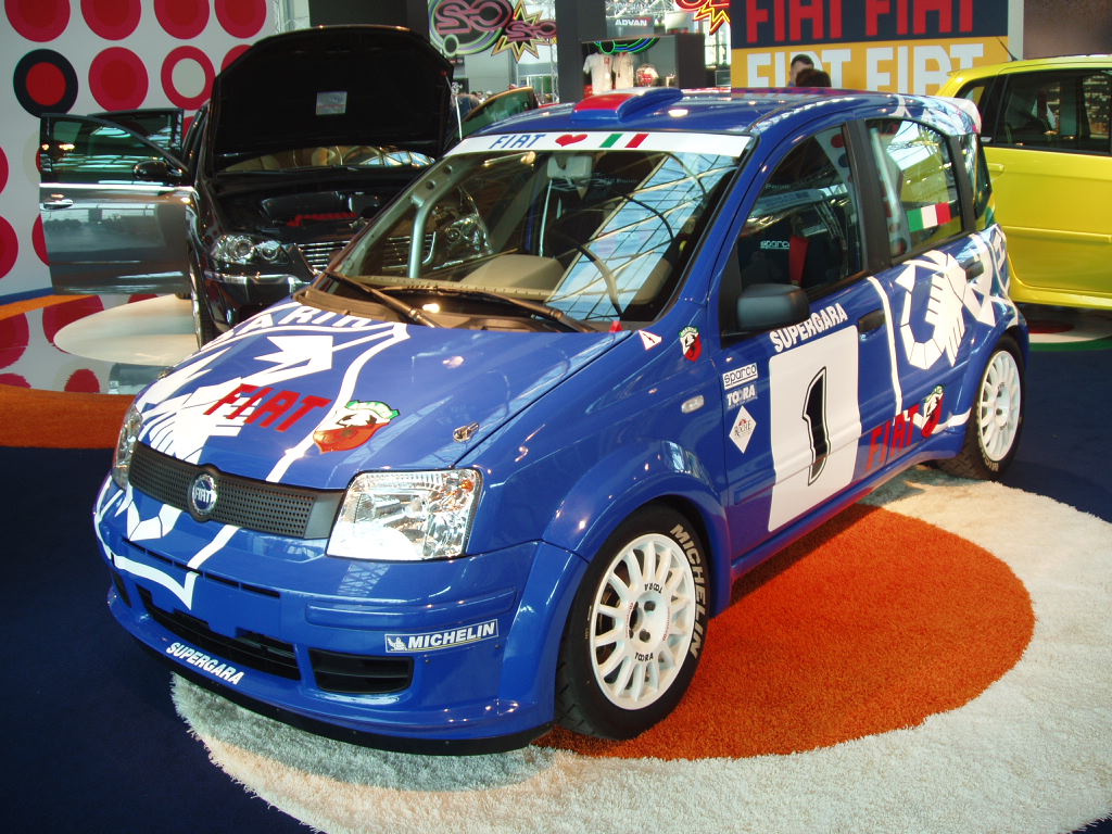Fiat Panda Multijet rally car concept at the 2005 My Special Car Show in Rimini