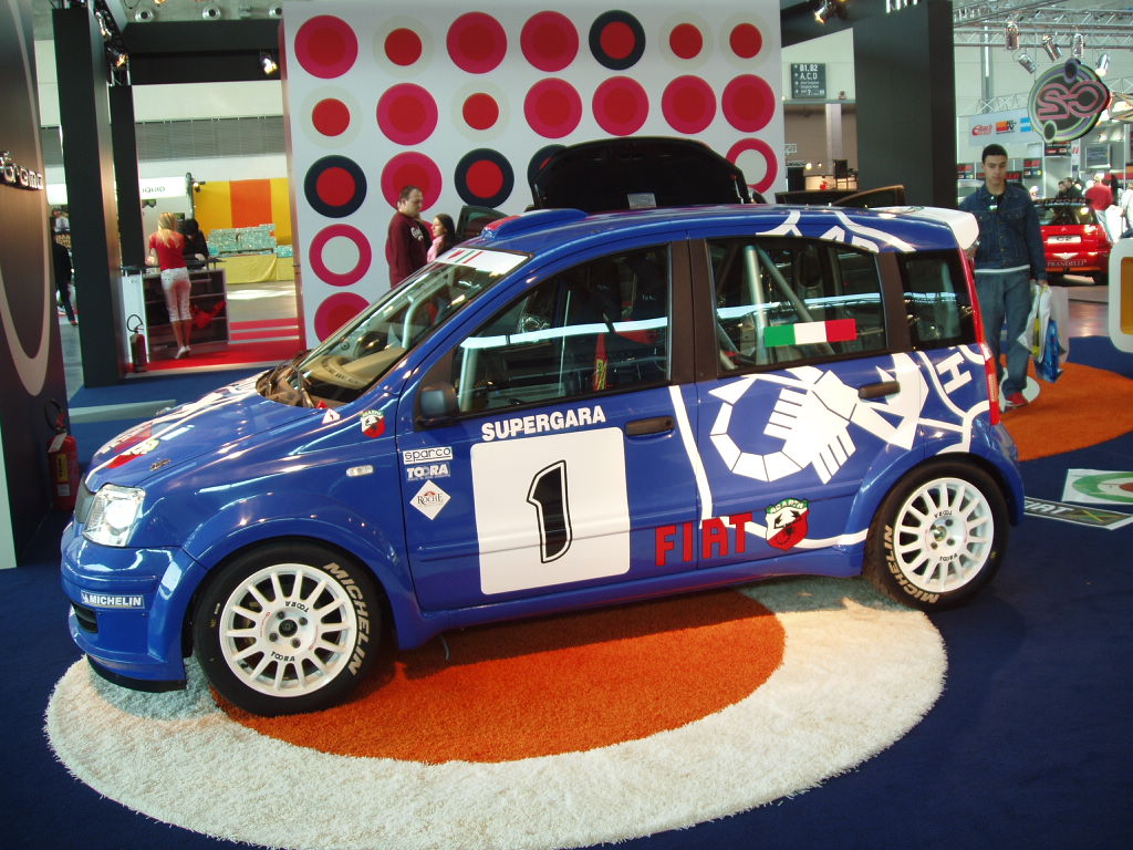 Fiat Panda Multijet rally car concept at the 2005 My Special Car Show in Rimini