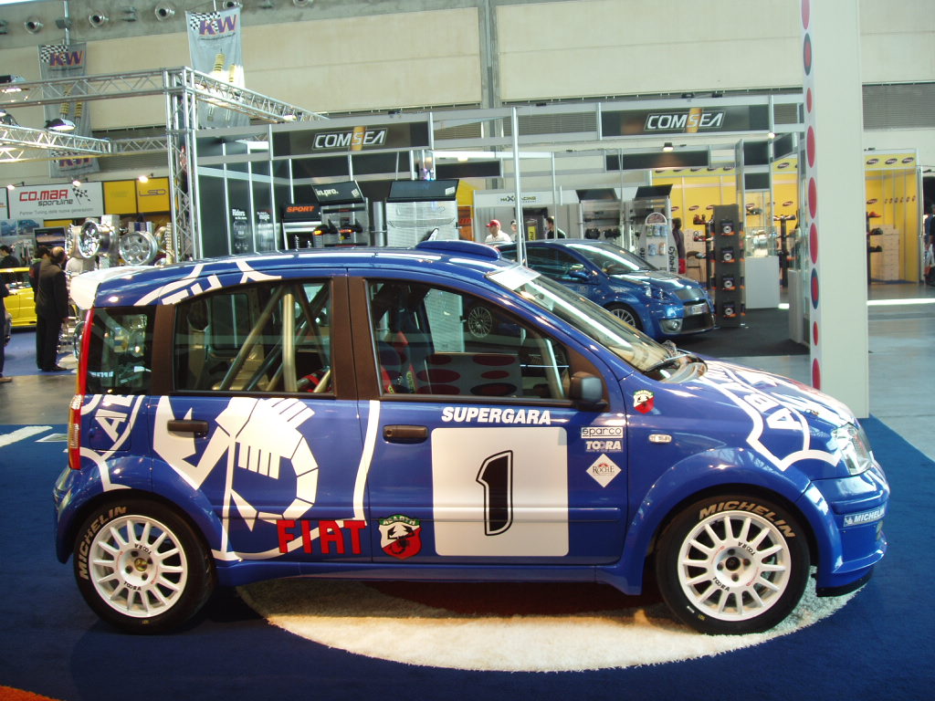 Fiat Panda Multijet rally car concept at the 2005 My Special Car Show in Rimini