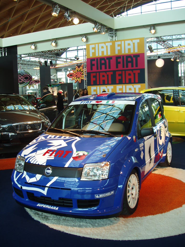 Fiat Panda Multijet rally car concept at the 2005 My Special Car Show in Rimini