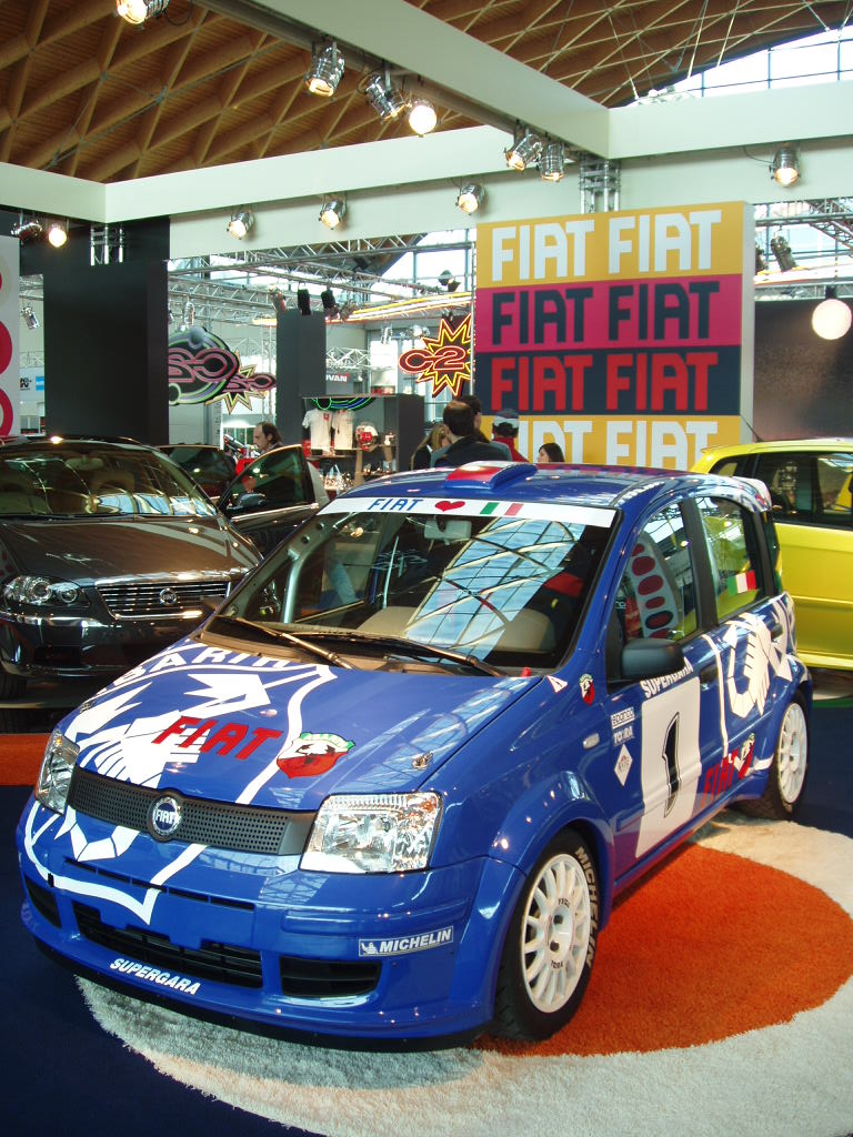 Fiat Panda Multijet rally car concept at the 2005 My Special Car Show in Rimini