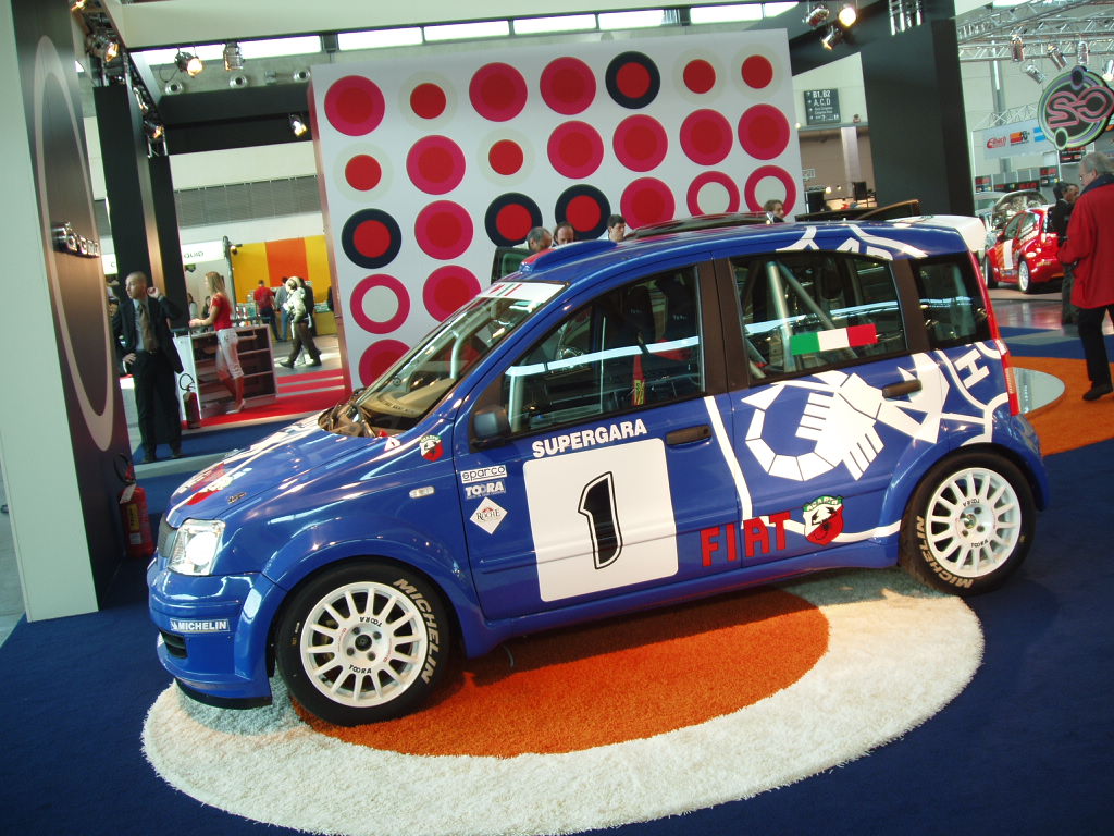 Fiat Panda Multijet rally car concept at the 2005 My Special Car Show in Rimini