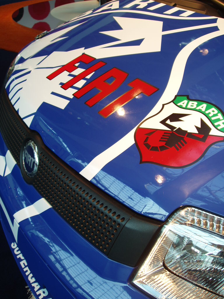 Fiat Panda Multijet rally car concept at the 2005 My Special Car Show in Rimini