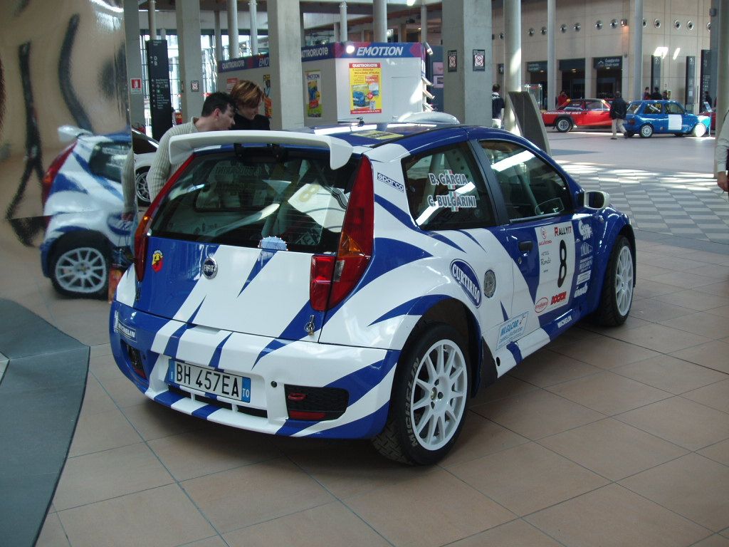 Fiat Punto Abarth Rally Super 1600 at the 2005 'My Special Car Show' in Rimini