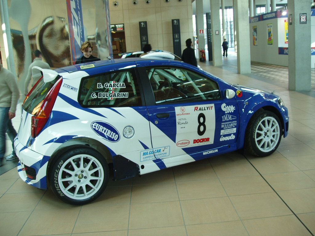 Fiat Punto Abarth Rally Super 1600 at the 2005 'My Special Car Show' in Rimini