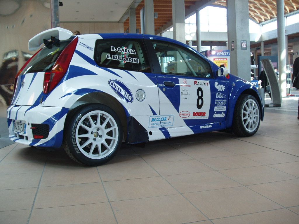 Fiat Punto Abarth Rally Super 1600 at the 2005 'My Special Car Show' in Rimini