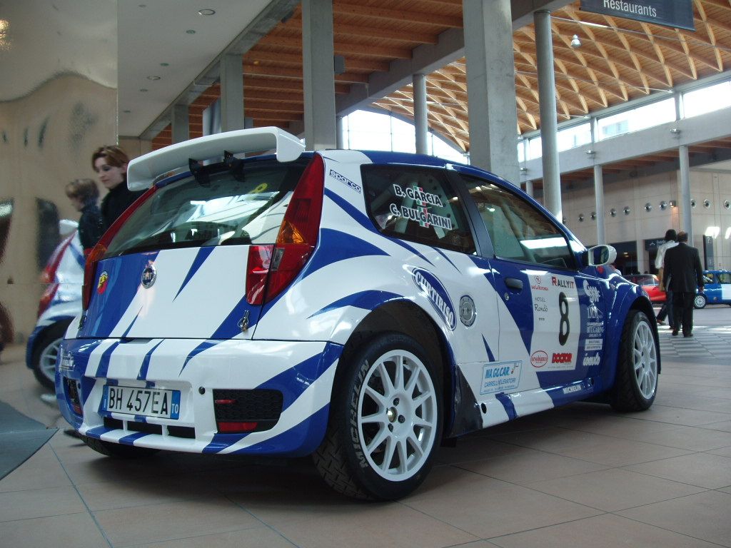 Fiat Punto Abarth Rally Super 1600 at the 2005 'My Special Car Show' in Rimini