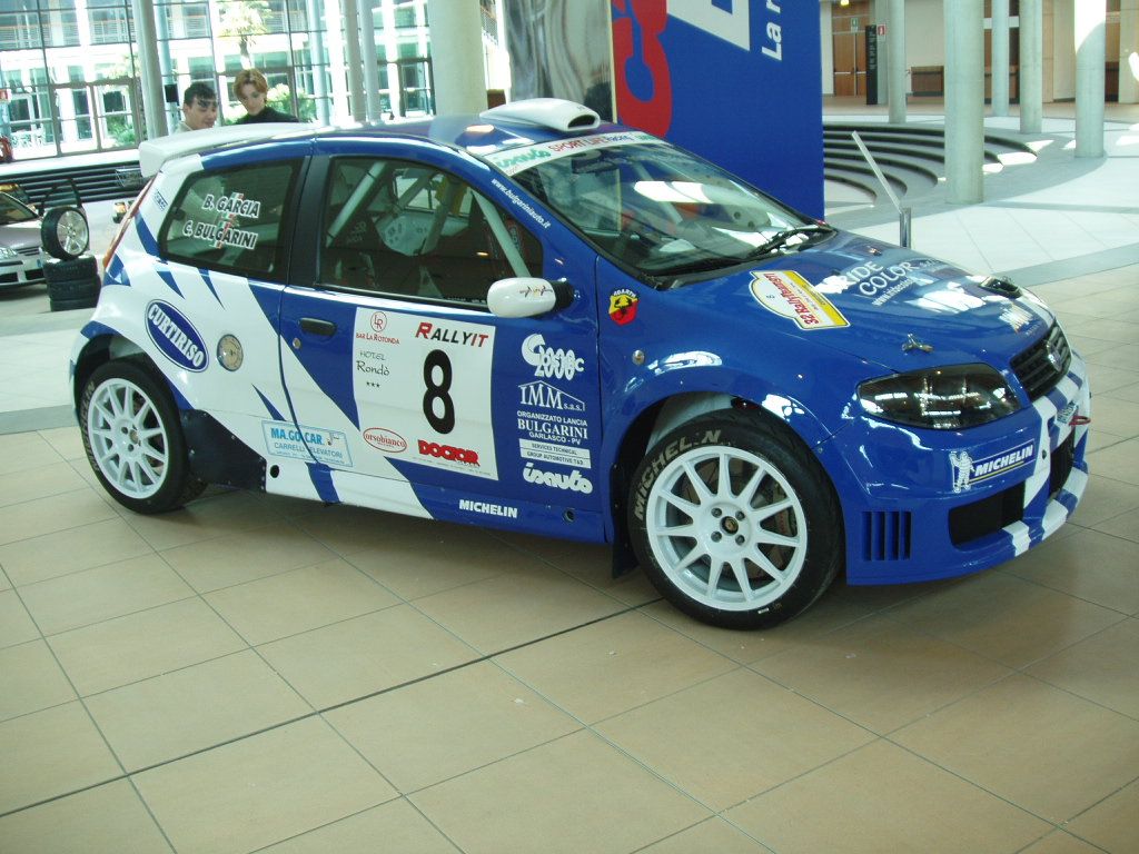 Fiat Punto Abarth Rally Super 1600 at the 2005 'My Special Car Show' in Rimini