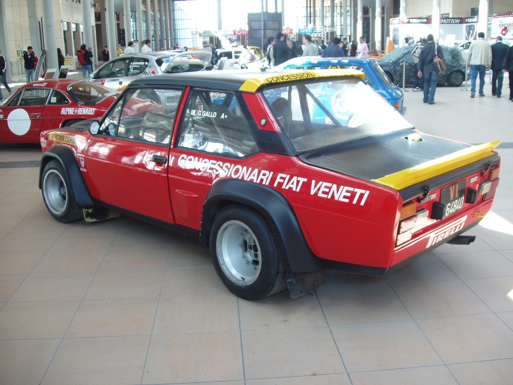 Quattroruorte magazine rally car display at the 2005 'My Special Car' Show in Rimini