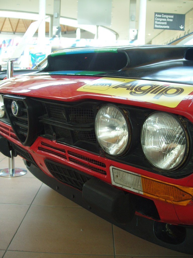 Quattroruorte magazine rally car display at the 2005 'My Special Car' Show in Rimini