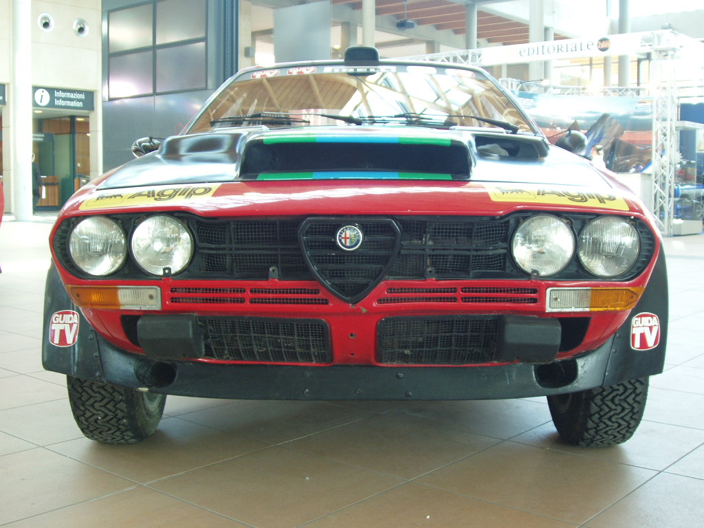 Quattroruorte magazine rally car display at the 2005 'My Special Car' Show in Rimini