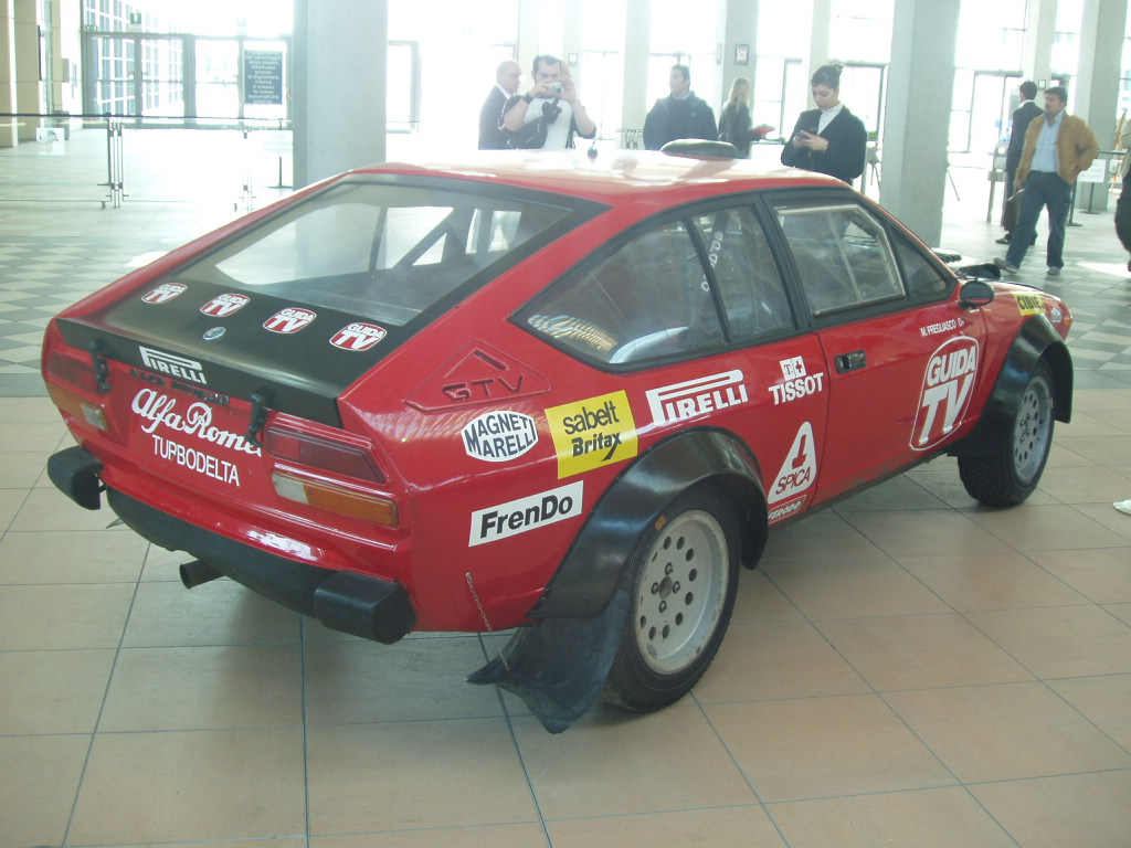 Quattroruorte magazine rally car display at the 2005 'My Special Car' Show in Rimini