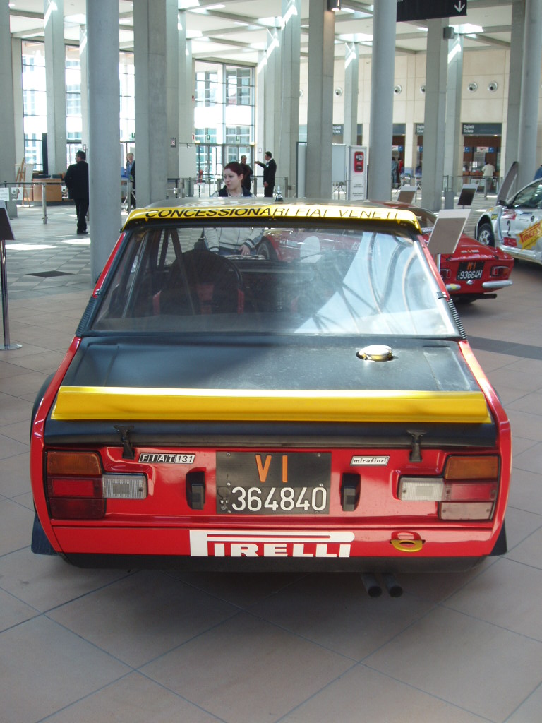 Quattroruorte magazine rally car display at the 2005 'My Special Car' Show in Rimini