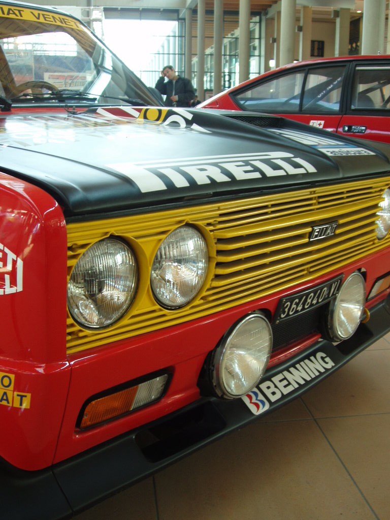 Quattroruorte magazine rally car display at the 2005 'My Special Car' Show in Rimini