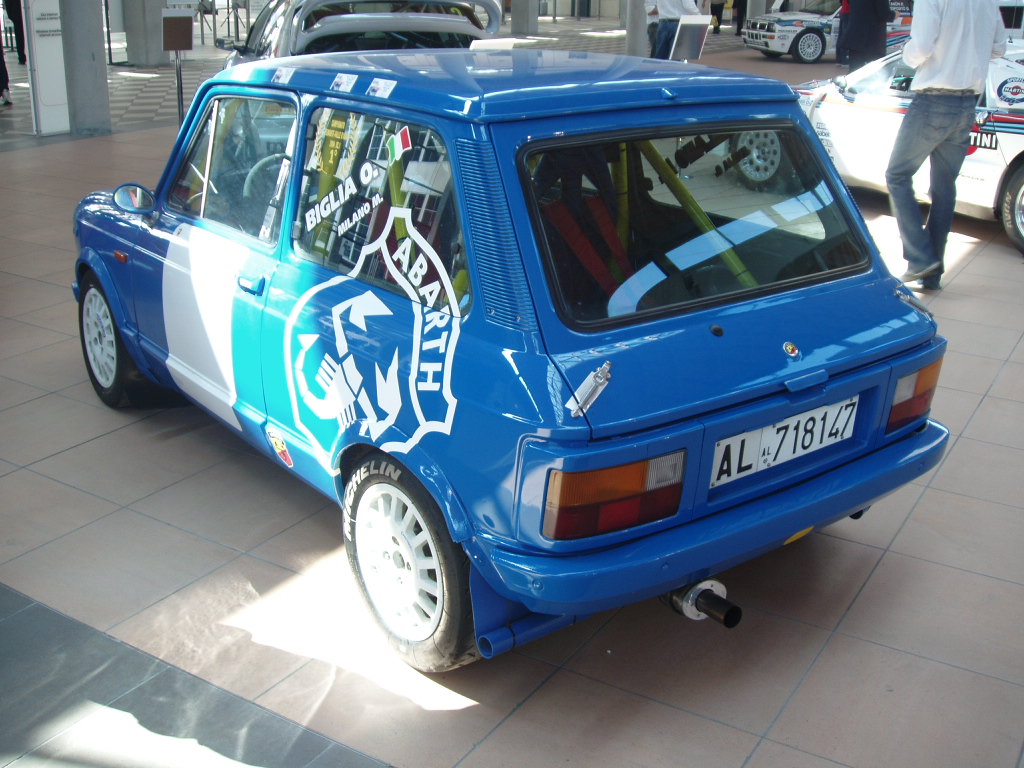 Quattroruorte magazine rally car display at the 2005 'My Special Car' Show in Rimini