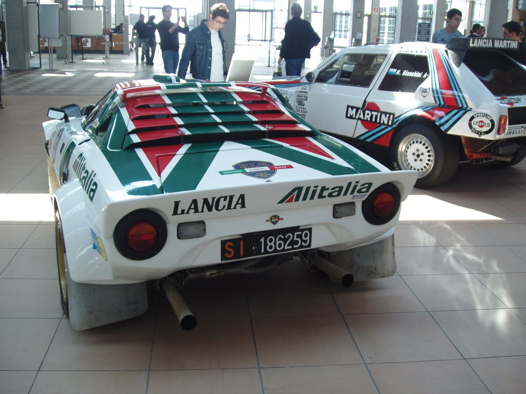 Quattroruorte magazine rally car display at the 2005 'My Special Car' Show in Rimini