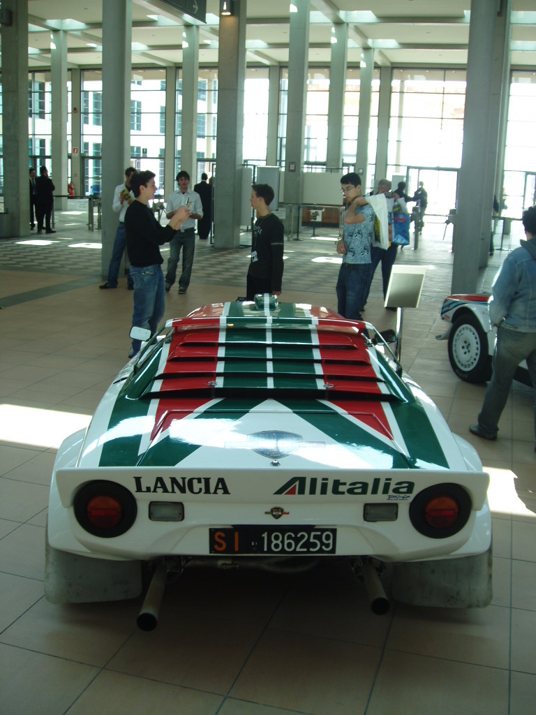 Quattroruorte magazine rally car display at the 2005 'My Special Car' Show in Rimini